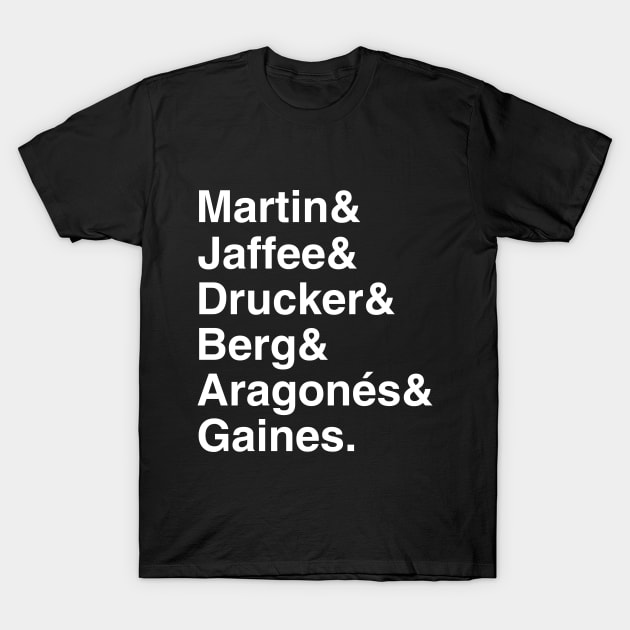 Gang of Idiots List T-Shirt by GloopTrekker